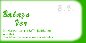 balazs ver business card